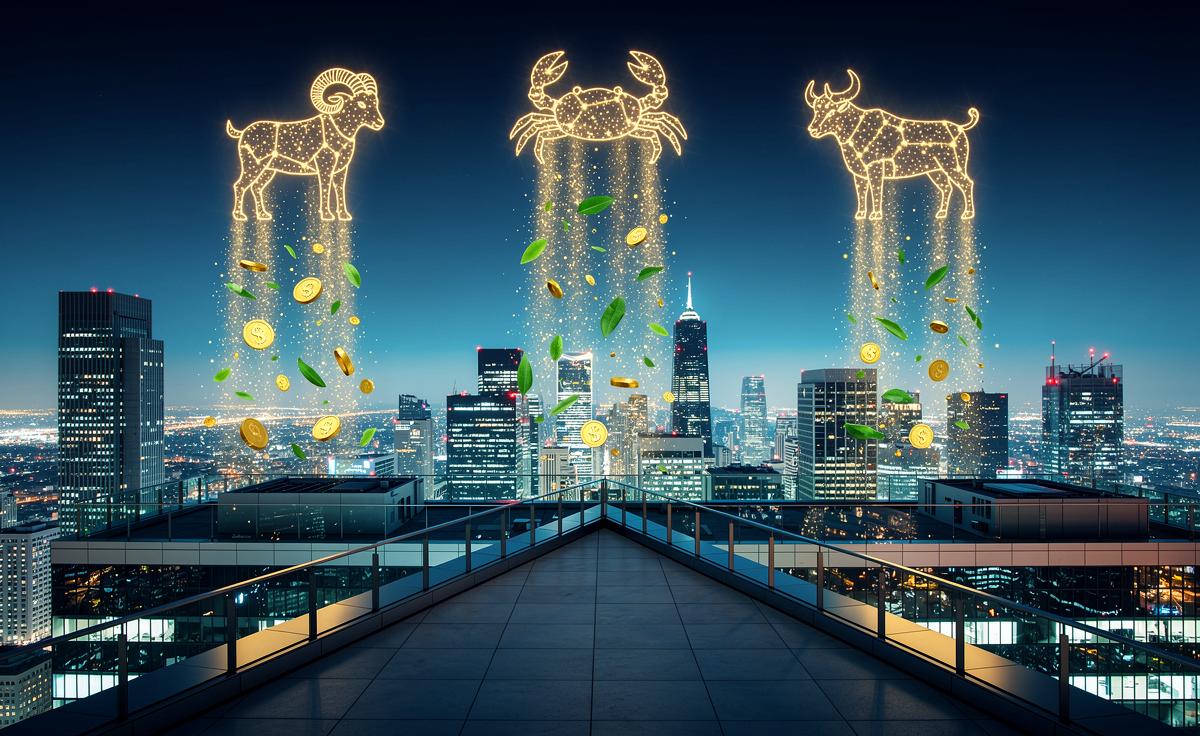 3 Sternzeichen ziehen ab dem 21. März 2026 Wohlstand und Erfolg an